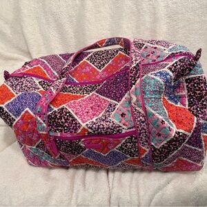 Vera Bradley Pink and Purple Patchwork Travel Bag